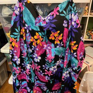 Swimsuits for All NWT Floral Swimdress Size 34